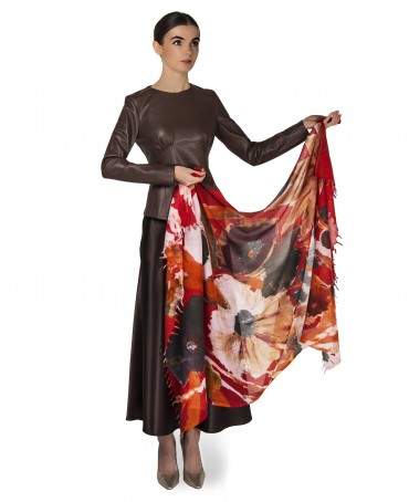 Палантин Женский W40-LA.PEINTURE/ROUGE